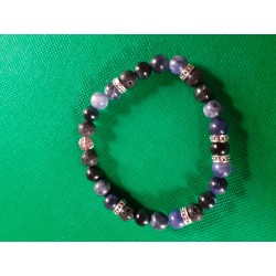 Bracelet homme en sodalite,...