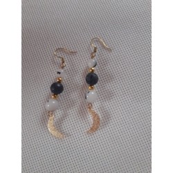 Boucles d'oreille en pierre...