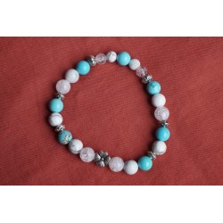 Bracelet femme en howlite...