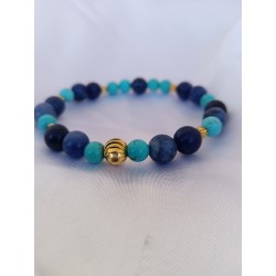 Bracelet femme en sodalite...