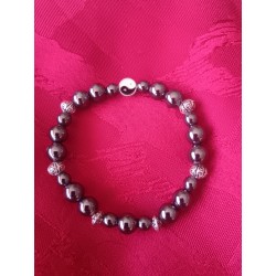 Bracelet femme en hématite