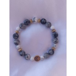 Bracelet femme en howlite...