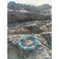 Bracelet femme en howlite...