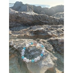 Bracelet femme en howlite...