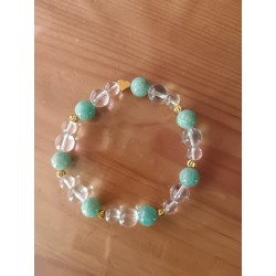Bracelet femme en amazonite...