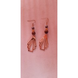 Boucles d'oreille en oeil...