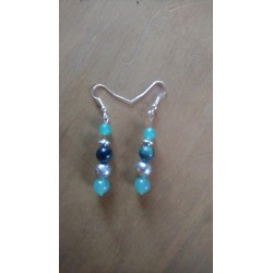 Boucles d'oreille en jaspe...