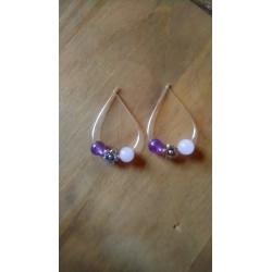 Boucles d'oreille en quartz...